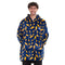 Snuggs Blanket Hoodie Dark Blue Bolt